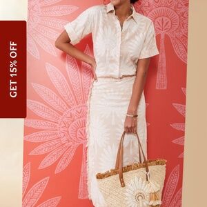 Spartina 449 linen skirt and top